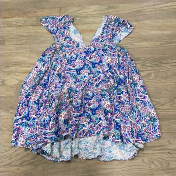 Matilda Jane Paisley V Neck Tunic Top Shirt Blouse Small - Picture 3 of 3